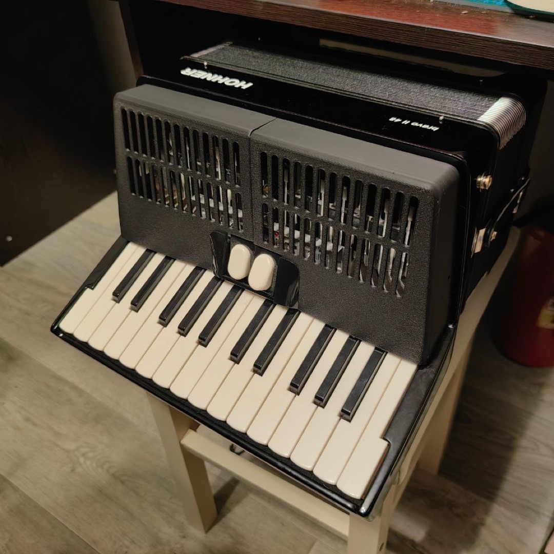 Крышка аккордеона Hohner Bravo II 48 (1/2)